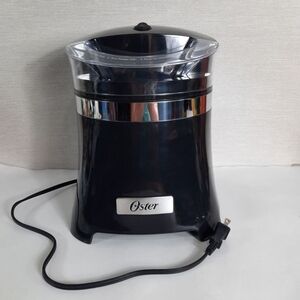Oster Black Ice Cream Maker with Silver Accents